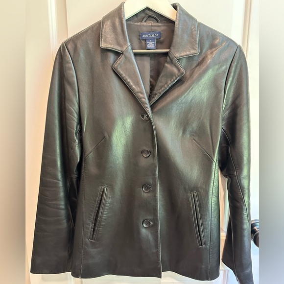 Ann Taylor Jackets & Blazers - Ann Taylor Leather Jacket Size Medium